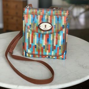 Fossil Key-per Multicolor Crossbody Bag